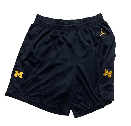 Michigan Basketball Team Issued Workout Shorts (Size L)