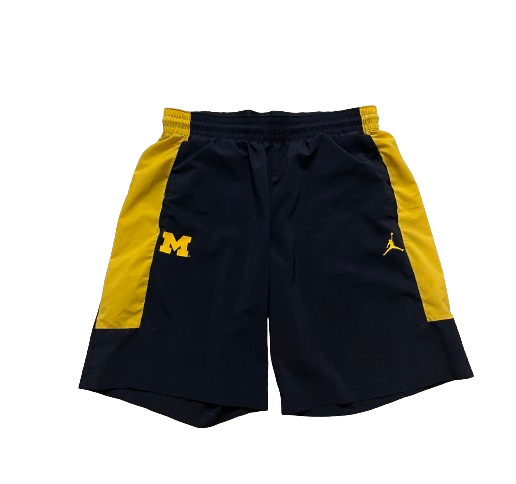 Michigan Basketball Team Issued Workout Shorts (Size XL)