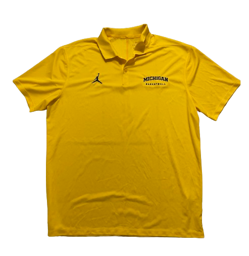 Michigan Basketball Team Exclusive Polo Shirt (Size L)