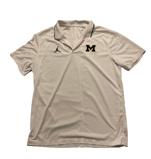 Michigan Football Team Issued Polo Shirt (Size L)