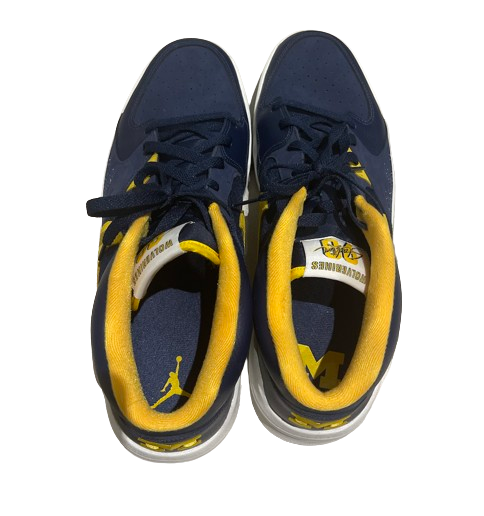 Michigan Basketball Player Exclusive Jordan Shoes (Size 15)