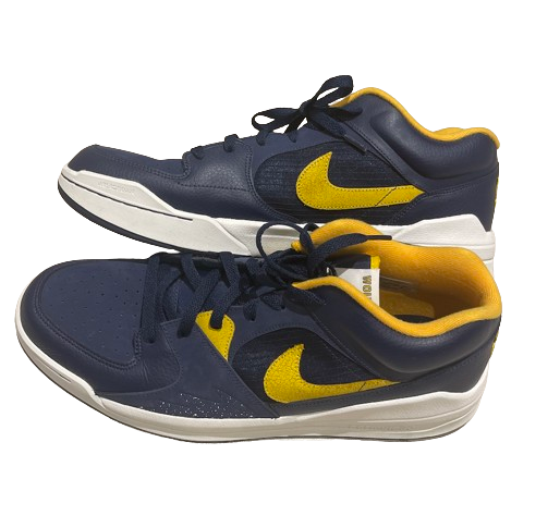 Michigan Basketball Player Exclusive Jordan Shoes (Size 15)