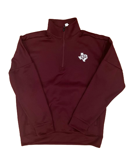 Elijah Blades Texas A&M Football Team Issued Quarter-Zip Pullover (Size M)