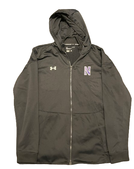 Boo Buie Northwestern Basketball Team Issued Travel Jacket with 