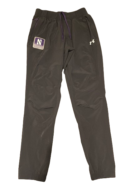 Boo Buie Northwestern Basketball Player Exclusive Sweatpants with raised "N" logo (Size M)