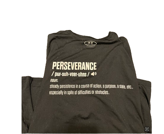 Boo Buie Northwestern Basketball Player Exclusive 2022 "PERSEVERANCE" Pre-Game Warm-Up Shirt with 