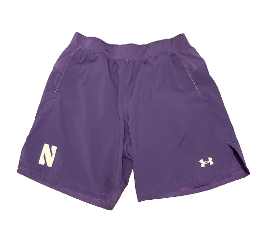 Boo Buie Northwestern Basketball Team Issued Workout Shorts (Size L)