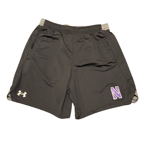 Boo Buie Northwestern Basketball Team Issued Workout Shorts with 