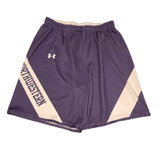 Boo Buie Northwestern Basketball Player Exclusive Practice Shorts (Size L)