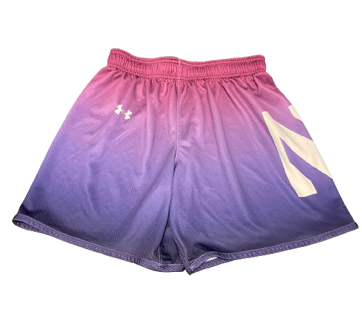 Boo Buie Northwestern Basketball Player Exclusive Practice Shorts (Size L)