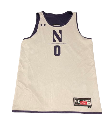 Boo Buie Northwestern Basketball Player Exclusive Reversible Practice Worn Jersey (Size L)