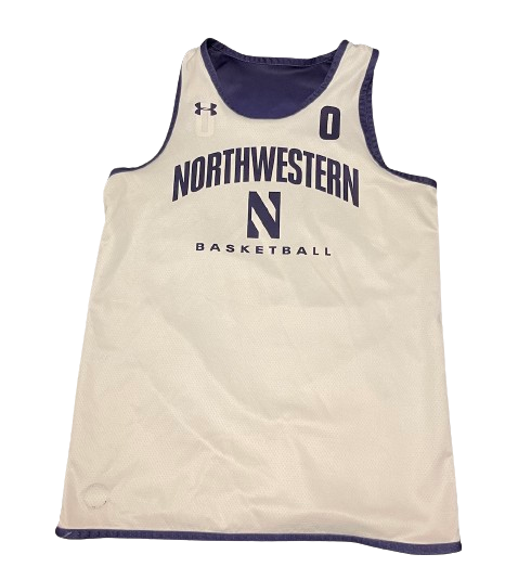 Boo Buie Northwestern Basketball Player Exclusive Reversible Practice Worn Jersey (Size L)