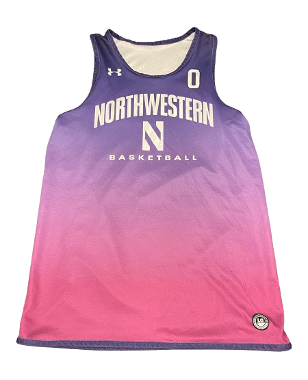 Boo Buie Northwestern Basketball Player Exclusive Reversible Practice Worn Jersey (Size L)