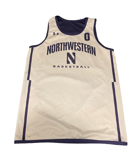 Boo Buie Northwestern Basketball Player Exclusive Reversible Practice Worn Jersey (Size L)