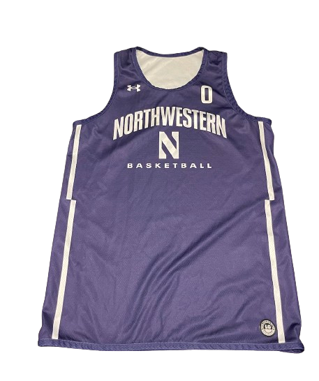 Boo Buie Northwestern Basketball Player Exclusive Reversible Practice Worn Jersey (Size L)