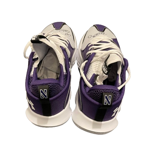 Boo Buie Northwestern Basketball SIGNED + INSCRIBED Player Exclusive Shoes (Size 11) - New