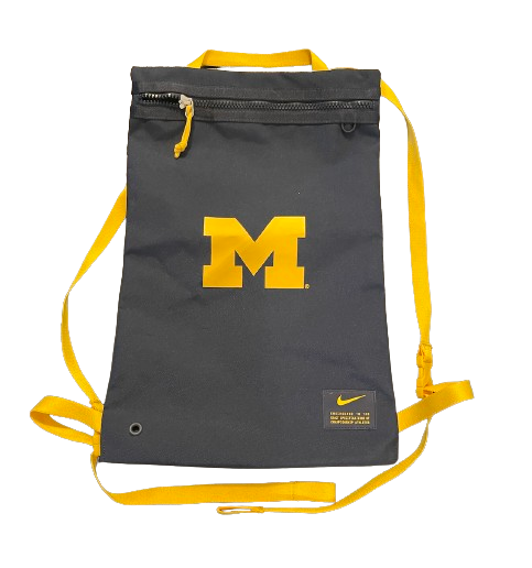 Cornelius Johnson Michigan Football Team Issued Premium Drawstring Bag