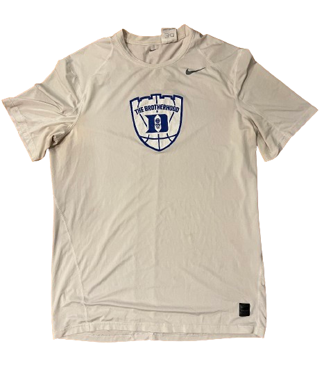 Kyle Filipowski Duke Basketball Player Exclusive "THE BROTHERHOOD" Compression Shirt (Size XLT)