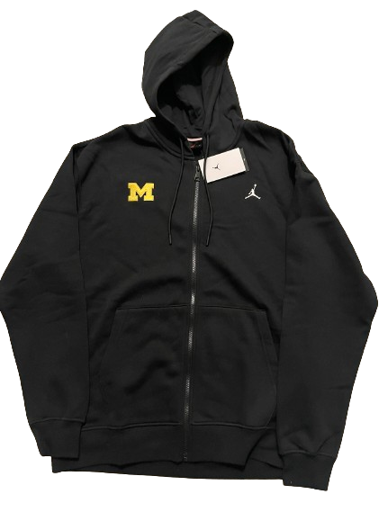 Michigan Football Player Exclusive *BLACK PREMIUM* Jacket (Size LT) - New with Tags
