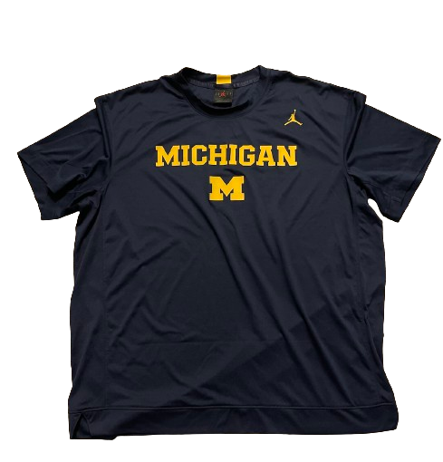Michigan Basketball Player Exclusive Pre-Game Warm-Up Shooting Shirt (Size XL)