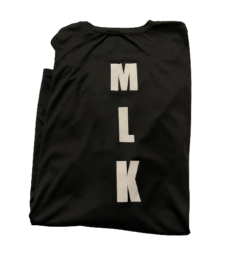 Set of (3) Michigan Basketball Player Exclusive "MLK DAY" Pre-Game Warm-Up Long Sleeve Shooting Shirts (Size XL)