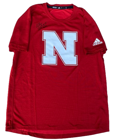 Ally Batenhorst Nebraska Volleyball Team Issued Signed Workout Shirt (Size M)