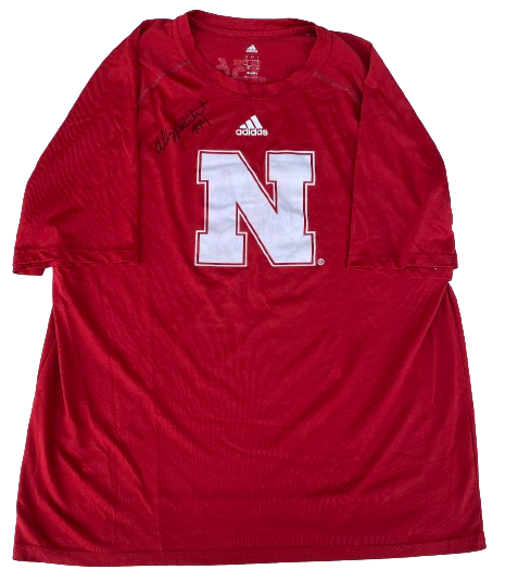 Ally Batenhorst Nebraska Volleyball Player Exclusive Signed Workout Shirt (Size L)