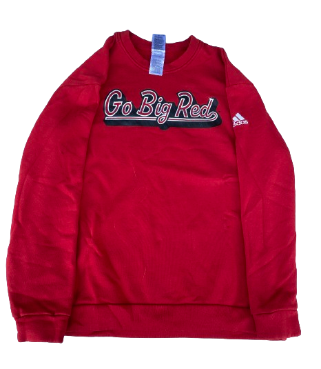 Ally Batenhorst Nebraska Volleyball Team Issued "Go Big Red" Crewneck Sweatshirt (Size XL)