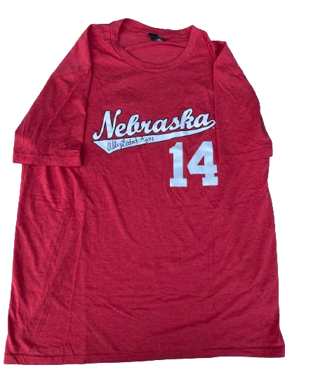 Ally Batenhorst Nebraska Volleyball Player Exclusive Signed Jersey Shirt (Size L)