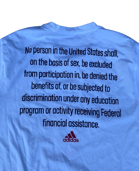 Ally Batenhorst Nebraska Volleyball Player Exclusive Signed "Title IX" Pre-Game Shirt (Size L)