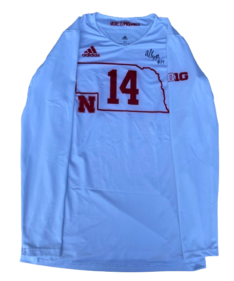 Ally Batenhorst Nebraska Volleyball Signed "Title IX" Game Jersey (Size M)