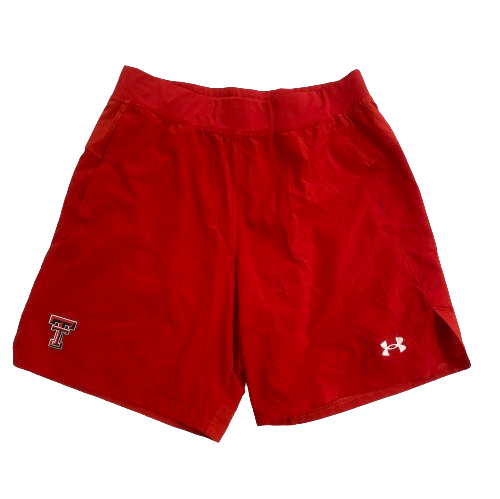 Kevin McCullar Jr. Texas Tech Basketball Team Issued Workout Shorts (Size L)