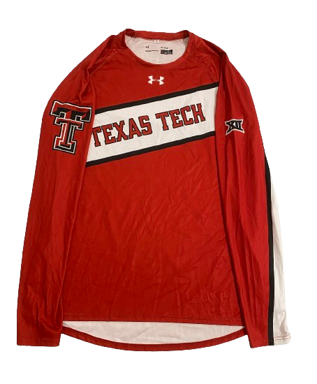 Kevin McCullar Jr. Texas Tech Basketball Player Exclusive Long Sleeve Shooting Shirt with 