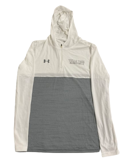 Kevin McCullar Jr. Texas Tech Basketball Player Exclusive Quarter-Zip Hoodie (Size L)