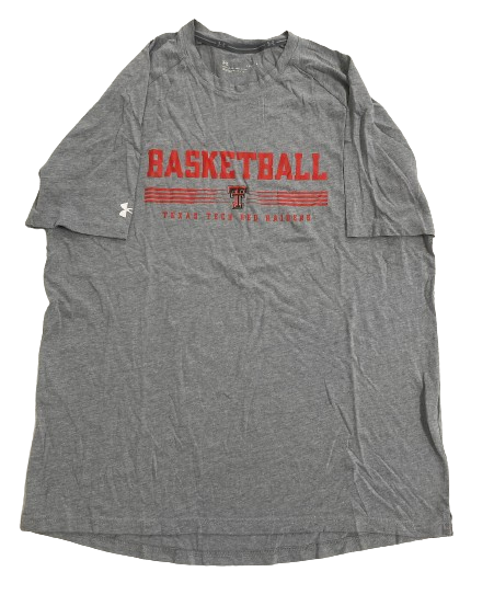 Kevin McCullar Jr. Texas Tech Basketball Team Issued Workout Shirt (Size L)