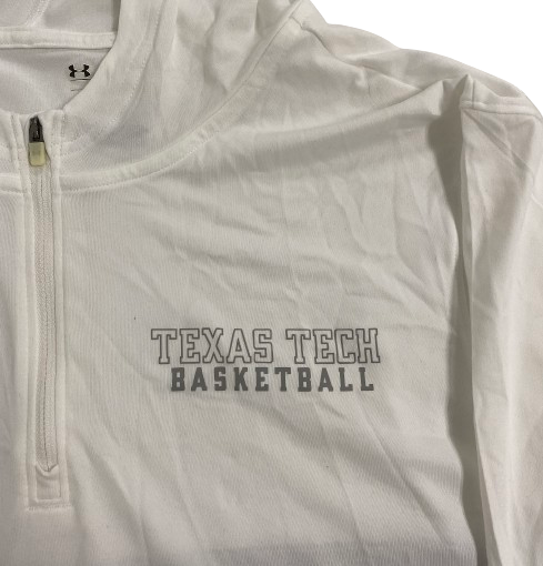 Kevin McCullar Jr. Texas Tech Basketball Player Exclusive Quarter-Zip Hoodie (Size L)