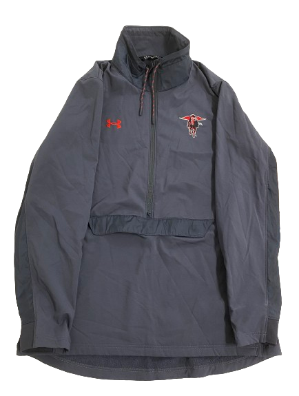 Kevin McCullar Jr. Texas Tech Basketball Player Exclusive Half-Zip Jacket (Size L)