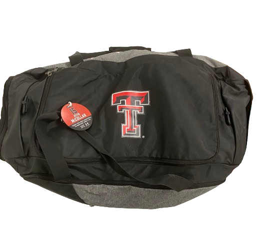 Kevin McCullar Jr. Texas Tech Basketball Player Exclusive Duffel Bag with 