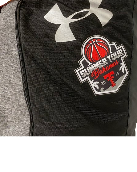 Kevin McCullar Jr. Texas Tech Basketball Player Exclusive "2019 Summer Tour Bahamas Trip" Duffel Backpack with 