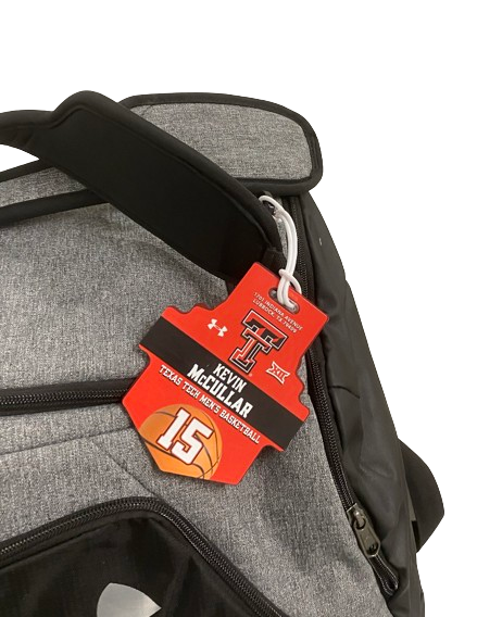Kevin McCullar Jr. Texas Tech Basketball Player Exclusive "2019 Summer Tour Bahamas Trip" Duffel Backpack with 