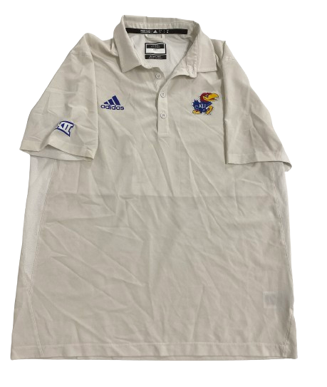 Kevin McCullar Jr. Kansas Basketball Team Issued Polo Shirt (Size L)