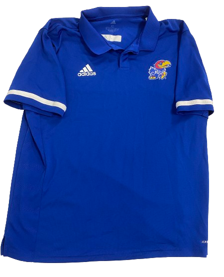 Kevin McCullar Jr. Kansas Basketball Team Issued Polo Shirt (Size XL)