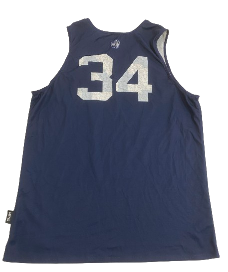 Qudus Wahab Georgetown Basketball Player Exclusive Reversible Practice Jersey (Size XL)