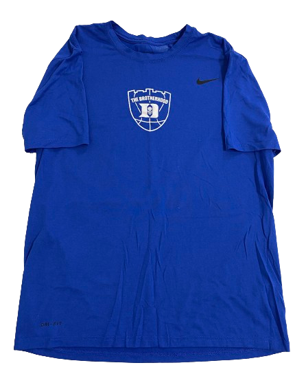 Wendell Moore Duke Basketball Player Exclusive "THE BROTHERHOOD" Pre-Game Warm-Up / Bench Shirt (Size L) *RARE*