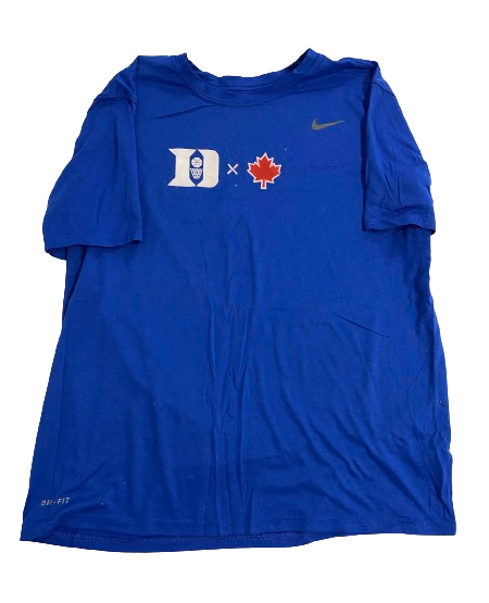 Duke Basketball Player Exclusive "2018 Canada Trip" Shirt (Size XL)