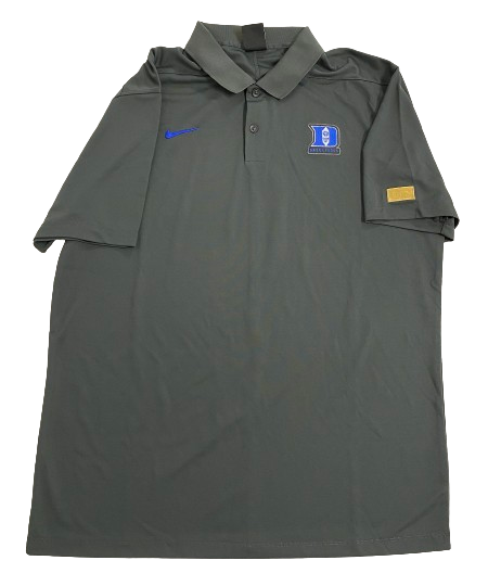 Wendell Moore Duke Basketball Team Issued Polo Shirt with GOLD ELITE TAG (Size L)