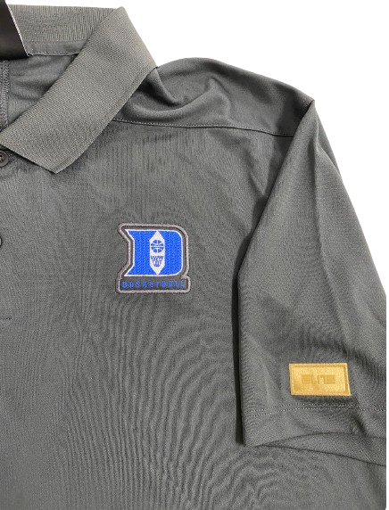 Wendell Moore Duke Basketball Team Issued Polo Shirt with GOLD ELITE TAG (Size L)