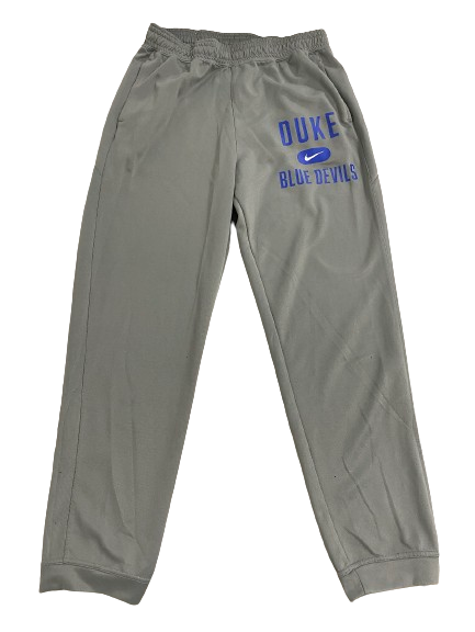 Wendell Moore Duke Basketball Team Issued Sweatpants (Size LT)