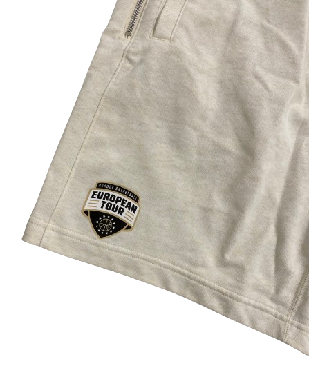 Jared Wulbrun Purdue Basketball Player Exclusive "2023 European Tour" Summer Trip Sweatshorts (Size M)