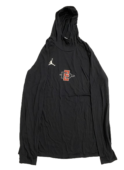 Adam Seiko San Diego State Basketball Player Exclusive Performance Hoodie (Size L)